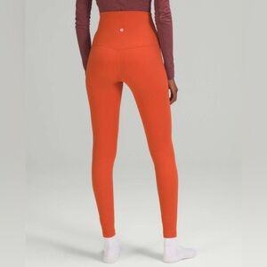 Lululemon Align Super-High-Rise Pant 28" in Canyon Orange